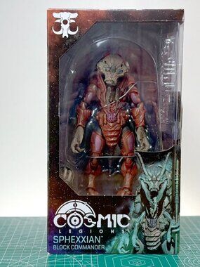 Cosmic Legions Sphexxian Block Commander Figure Four Horsemen Studios Sci-Fi NIB